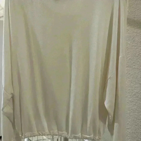 Express Oversized Drawstring White Sweater size M, Pre-Owned Good Condition - Picture 2 of 4